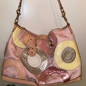 COACH RARE PIECED PATCHWORK ASHLEY BAG F15474